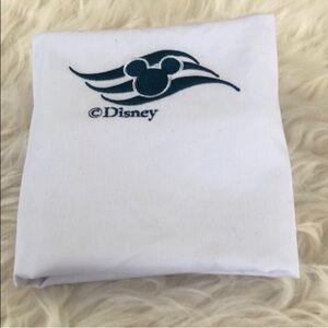 Disney Cruise White Laundry Bag with Mickey Wave Logo